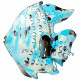 Decorative Figure Alexandra House Living Blue Mango wood Fish 8 x 46 x 62 cm