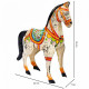 Decorative Figure Alexandra House Living Mango wood Horse 7 x 24 x 22 cm