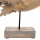 Decorative Figure Alexandra House Living Grey Dark brown Wood Iron Fish 31 x 24 x 30 cm