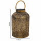 Portavelas Alexandra House Living Oro Vidrio Hierro 20 x 30 x 20 cm