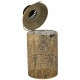 Portavelas Alexandra House Living Oro Vidrio Hierro 21 x 39 x 21 cm