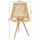 Farol Alexandra House Living Natural Bambú Ratán 36 x 64 x 36 cm