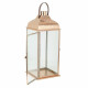 Farol Alexandra House Living Cobre Vidrio Acero Inoxidable 29 x 70 x 29 cm