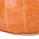 Pouffe Alexandra House Living Light brown Leather 48 x 35 x 48 cm