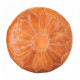 Pouffe Alexandra House Living Light brown Leather 48 x 35 x 48 cm