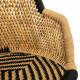 Armchair Alexandra House Living Black Natural 46 x 89 x 63 cm