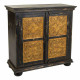 Console Alexandra House Living Black Golden Mango wood 40 x 90 x 90 cm