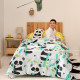 Juego de funda nórdica HappyFriday Moshi Moshi Panda Garden Blue Azul Cama de 105 2 Piezas