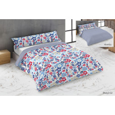 Juego de funda nórdica Hosteline PAULO Azul Cama de 180 3 Piezas
