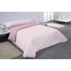 Juego de funda nórdica Hosteline DAREL Rosa Cama de 150 3 Piezas