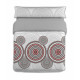 Juego de funda nórdica Hosteline ZARCO Gris Cama de 90 2 Piezas