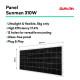TORNASOL Kit solar autoinstalable 300W, panel solar monocristalino ultraligero flexible