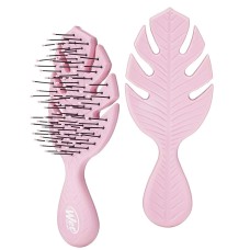 Cepillo Desenredante The Wet Brush Go Green Rosa Mini