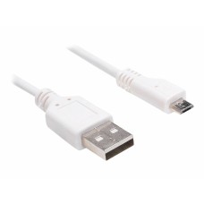 Cable USB Sandberg 440-33 Blanco 1 m (1 unidad)