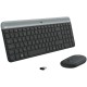 Keyboard and Mouse Logitech MK470 Qwertz German Black Steel