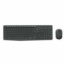 Keyboard and Mouse Logitech MK235 Black Grey Anthracite German QWERTZ