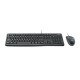 Keyboard and Mouse Logitech MK120 QWERTZ Black German