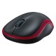 Optical Wireless Mouse Logitech M185 Red