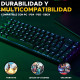 Teclado The G-Lab KEYZ-TITAN-B/SP Negro