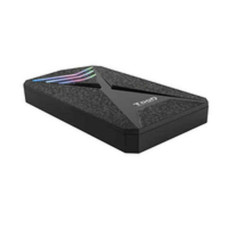 Hard drive case TooQ TQE-2550RGB Black 2,5