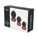 Plug Anal Virgite Negro Silicona Set 3 Piezas