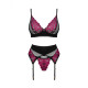 Conjunto de Lencería Obsessive Negro M/L