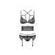 Lace Underwear Set Obsessive Frivolla Black S/M