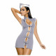 Erotic Costume Obsessive Stewardess Grey