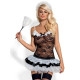 Erotic Costume Obsessive Housemaid Black