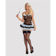 Erotic Costume Obsessive Housemaid Black
