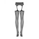 Stockings with Garter Obsessive S207 XL/XXL Black
