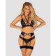 Conjunto de Lencería Obsessive Alessya Negro M/L
