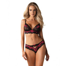 Conjunto de Lencería Obsessive Tulia Negro L/XL