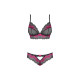 Underwear Set Obsessive Tulia Black L/XL