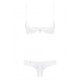 Lace Underwear Set Obsessive Alabastra White S/M