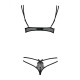 Lace Underwear Set Obsessive Intensa set Black S/M