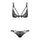 Lace Underwear Set Obsessive Intensa set Black S/M