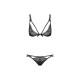 Lace Underwear Set Obsessive Intensa set Black S/M