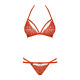 Conjunto de Lencería Obsessive 838-SET-3 Rojo S/M