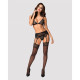 Conjunto de Lencería Obsessive Shibu Negro S/M