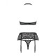 Lace Underwear Set Obsessive 838-SEG-1 Black S/M