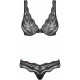 Underwear Set Obsessive Luvae Black L/XL