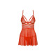 Babydoll Obsessive 838-BAB-3 Red S/M
