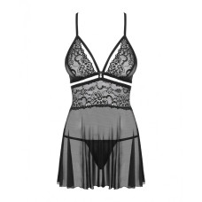 Babydoll Obsessive 838-BAB-1 Black L/XL