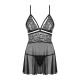 Babydoll Obsessive 838-BAB-1 Black L/XL