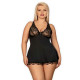 Babydoll Obsessive Luvae Black XXL/XXXL