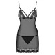 Babydoll Obsessive Wonderia L/XL Black L/XL