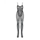 Body De Cuerpo Entero F213 (Talla única) Obsessive F213 S/M/L Negro