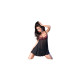 Dressing Gown Chilirose Black Red XXL