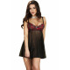 Dressing Gown Chilirose Black Red L/XL